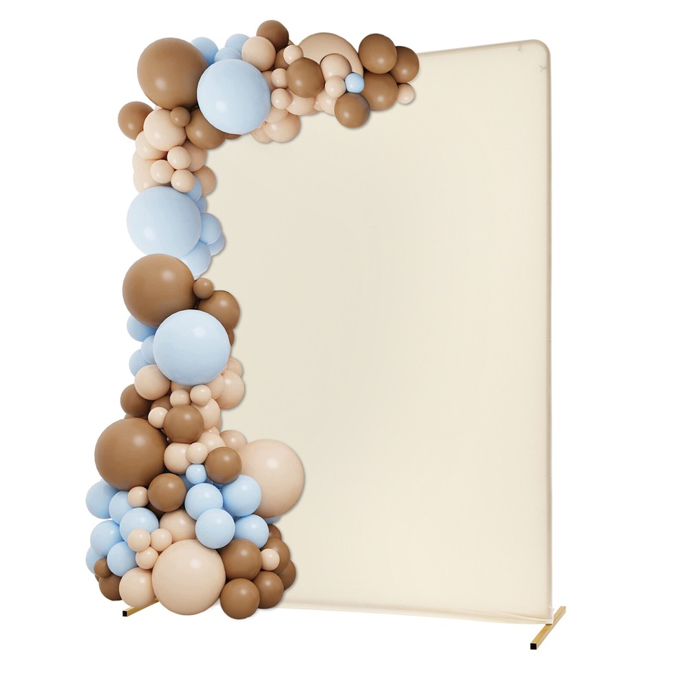 Iron Wedding Backdrop Stand Backdrop Frame with Elastic Cloth Cover