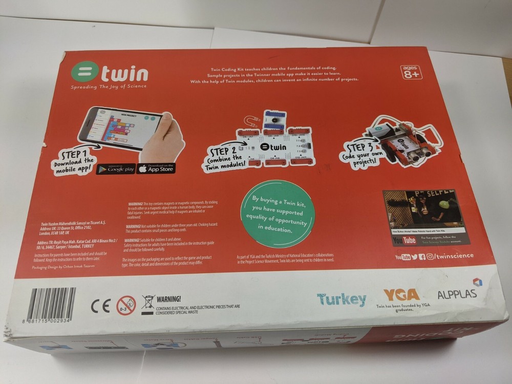 Twin STEM Coding Kit Learn Programming for Children Ages 8+ Mobile App