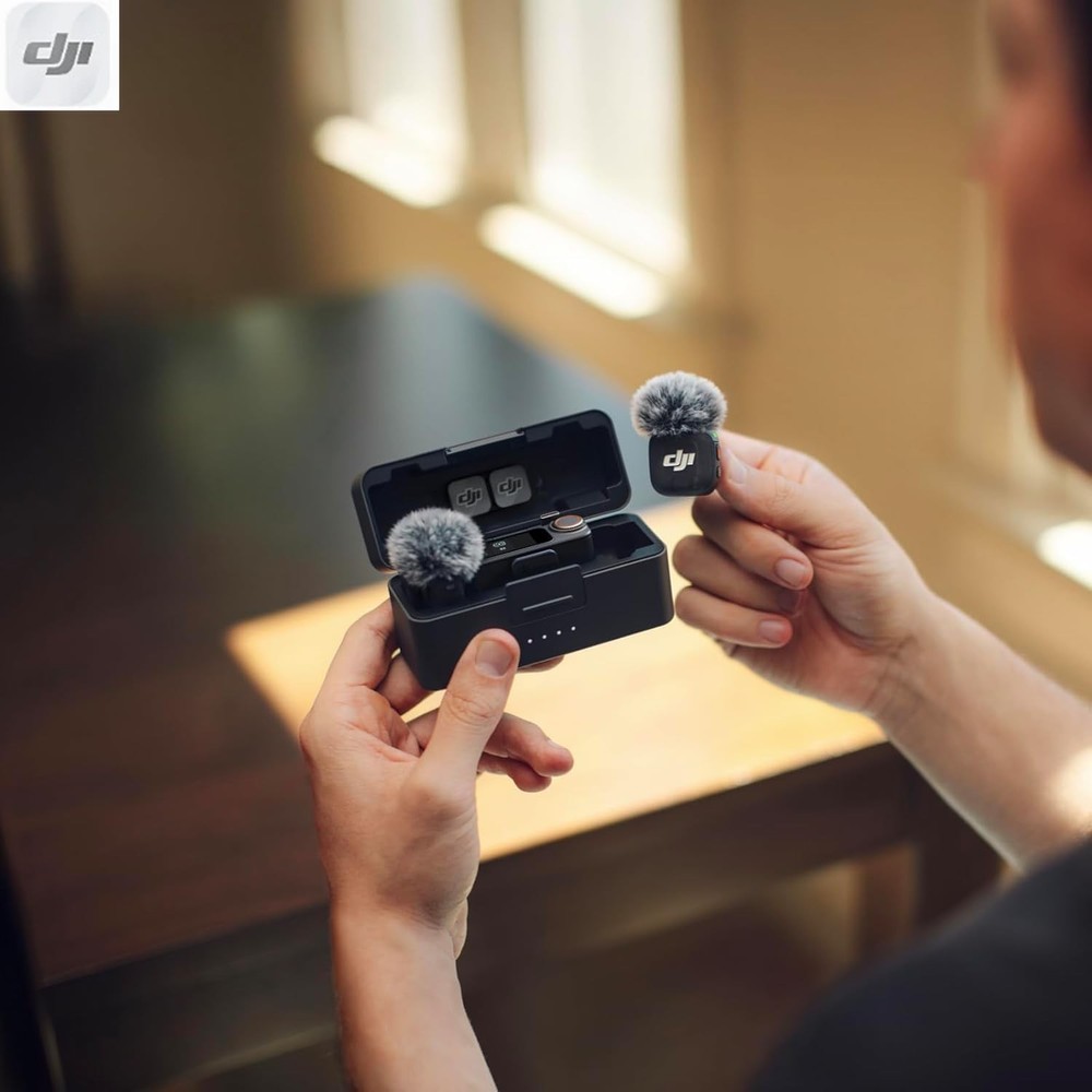 DJI Mic 2 (2TX + 1RX + ChargingCase) Advanced Mini Wireless Microphone