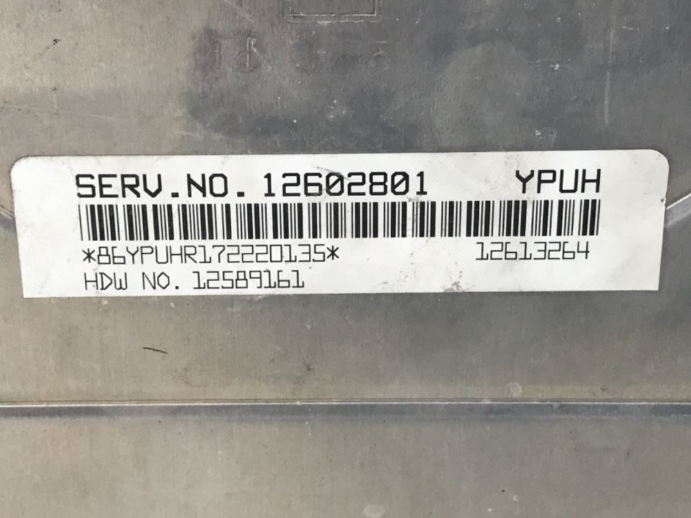 Chassis Control Modules 12589161 Used P-24897