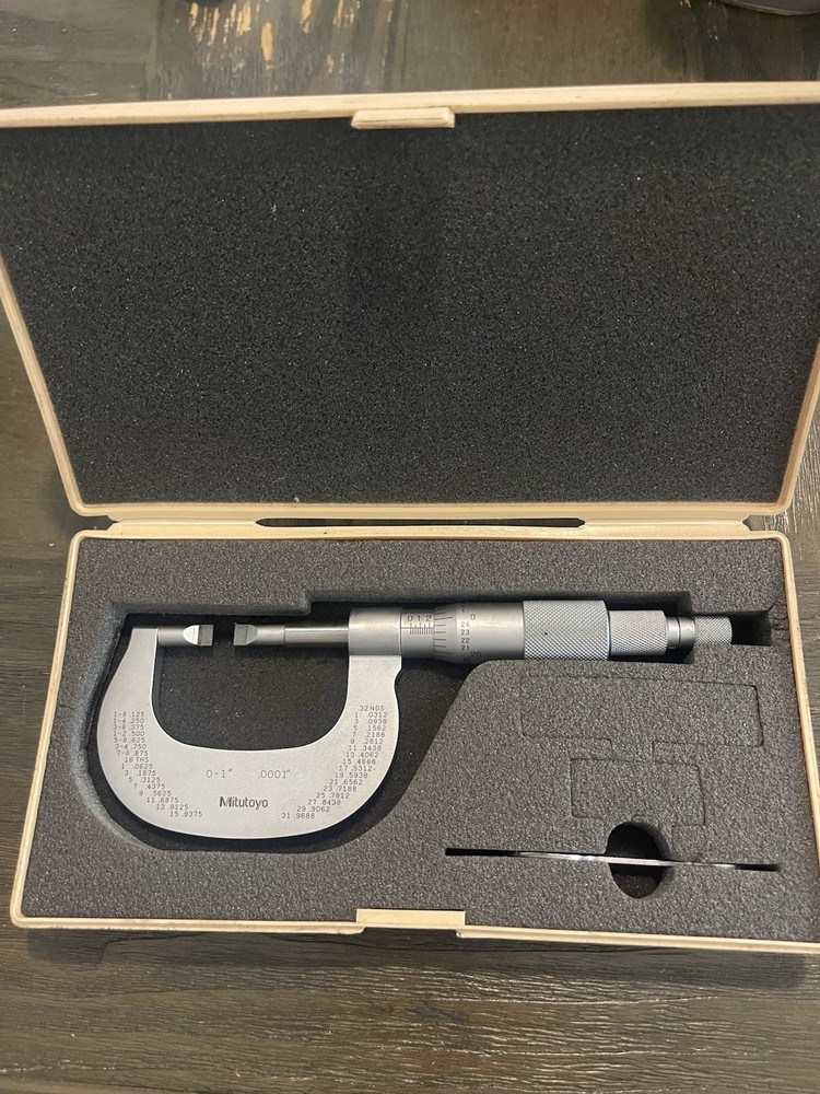 Mitutoyo Micrometer 122-151 0-1” .0001”
