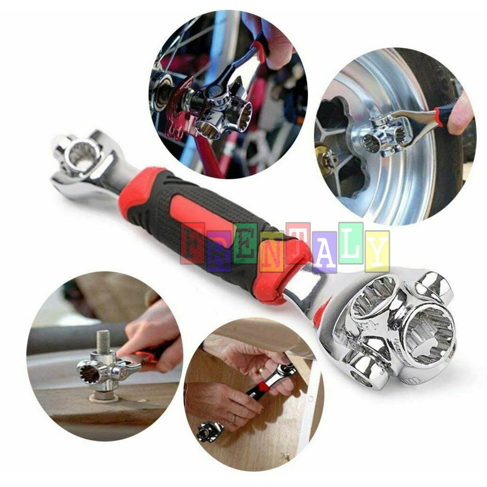 52 in 1 Universal Wrench Adjustable Tools Multi-Function Socket Tiger Spanners
