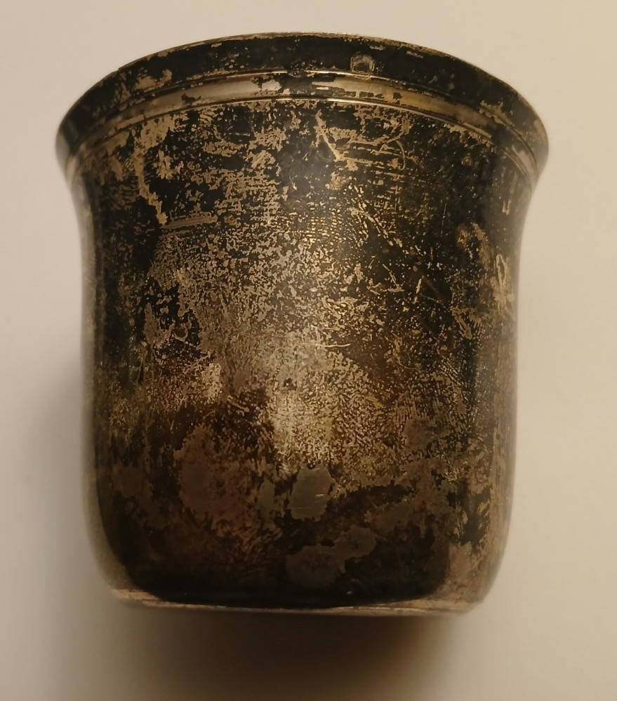 ANTIQUE FRENCH 800 SILVER CUP.