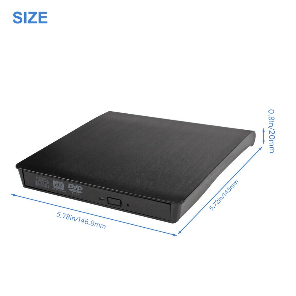 External USB 3.0 CD DVD RW ROM Writer Drive Burner Reader Player PC Laptop