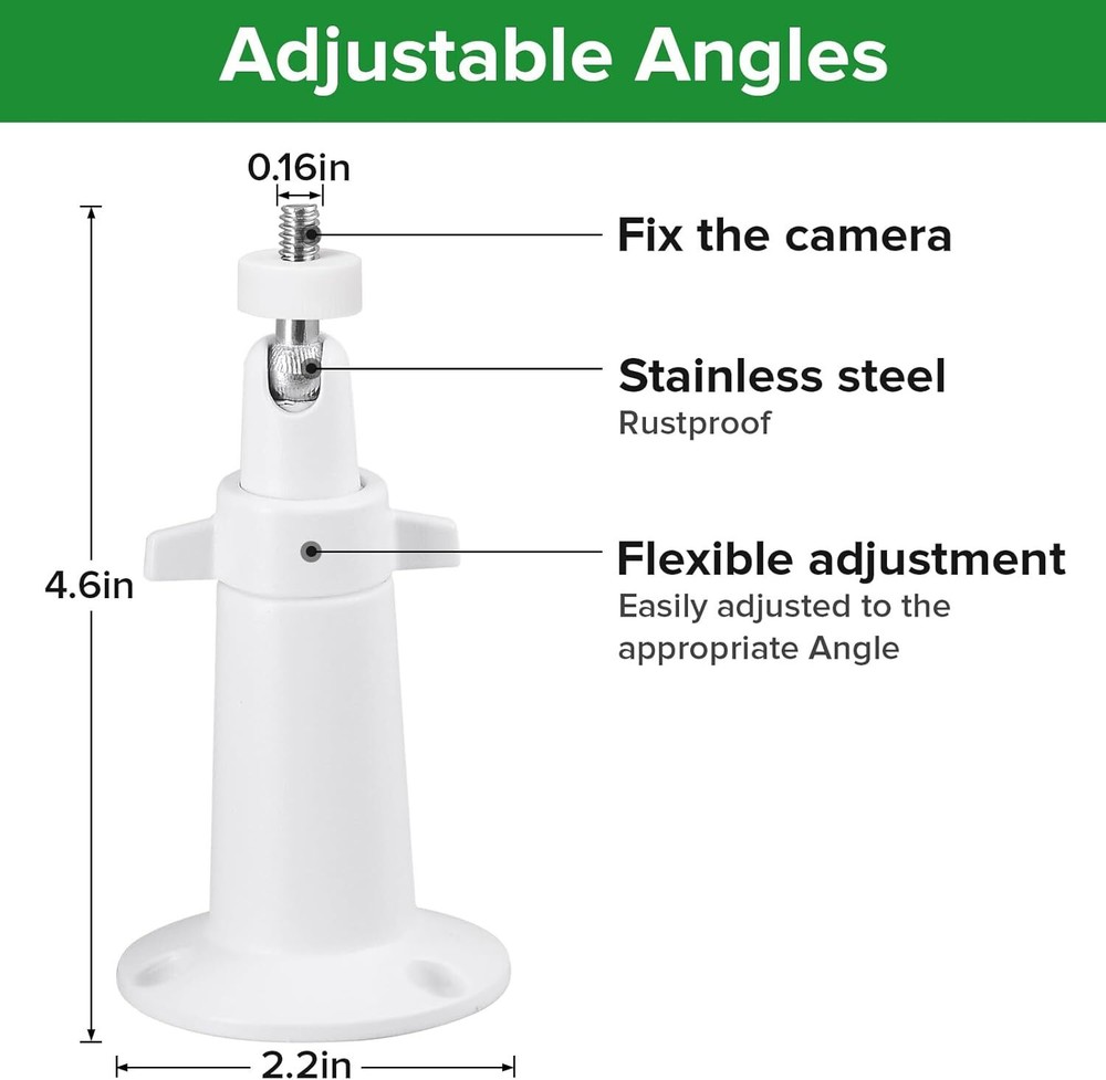 2Pack Security Camera Mounting Bracket for Eufy Solocam S220/C210, Eufycam 2C/2C