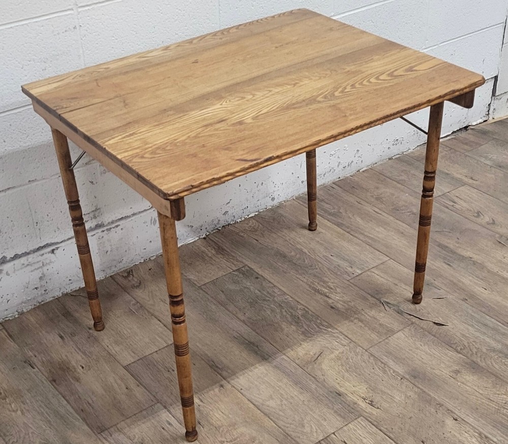 Antique American Folding Work Table Accent Table Sewing Table