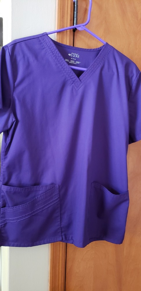 CHEROKEE LUXE PURPLE SCRUB SET