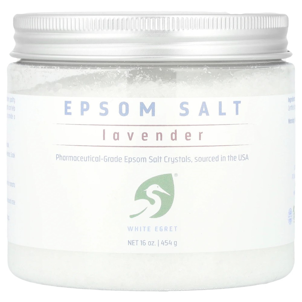Epsom Salt, Lavender, 16 oz (454 g)