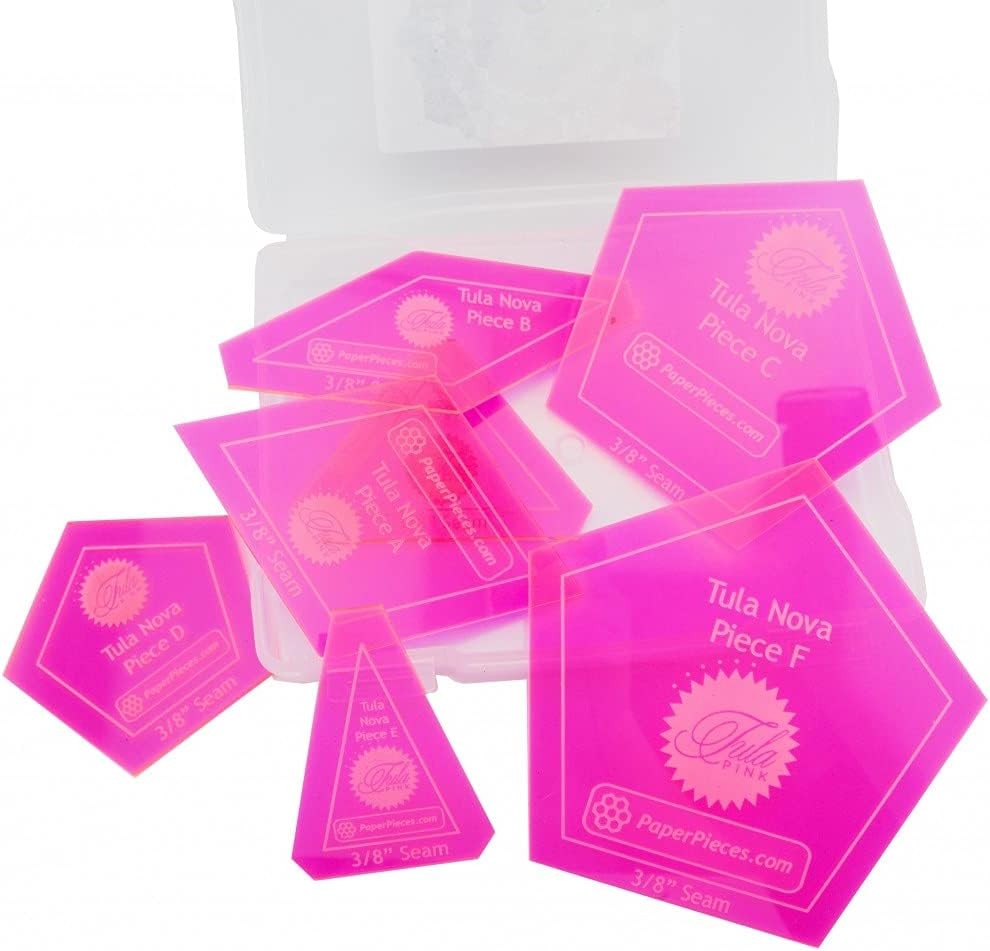 Complete Tula Nova Bundle - Quilt Pattern + Acrylic Templates berry