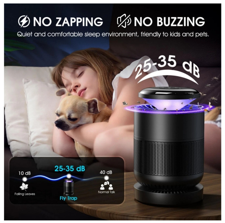 Fruit Fly Traps for Indoors, Bug Light Trap Indoor, Remote Control