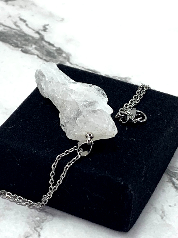Ice-Clear Japanese Quartz Pendant