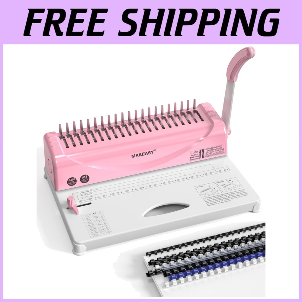 Professional Comb Binding Machine for Books, Journals