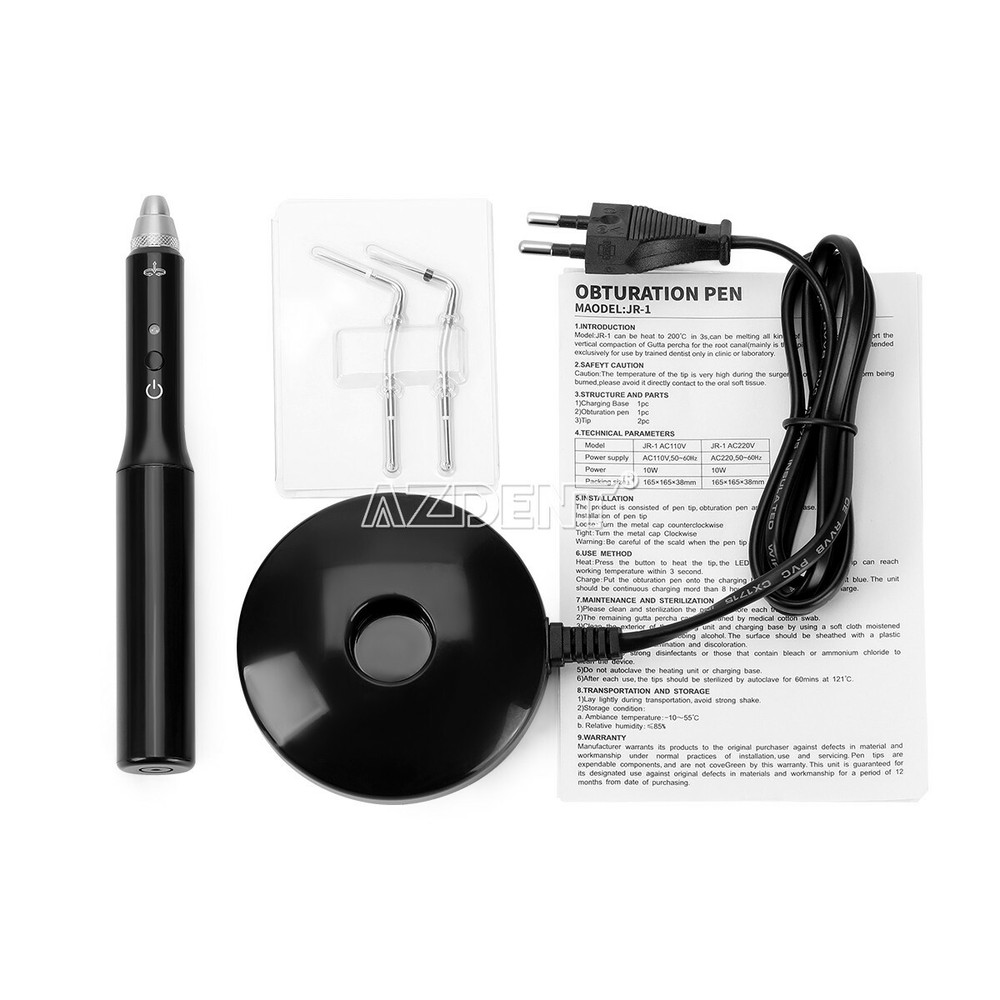 Dental Gutta Percha Obturation System Endo Heated Pen Wireless Eododontic+2 Tips