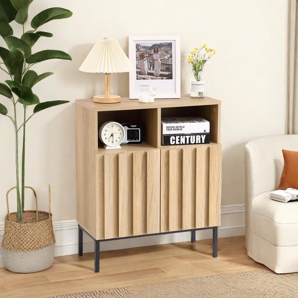 Buffet Cabinet Sideboard Modern Industrial Storage Cabinet Accent Table