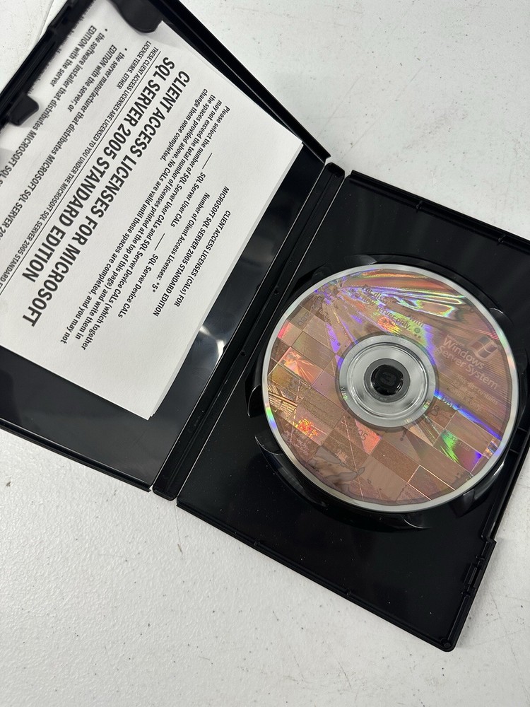 Microsoft SQL Server Standard 2005 5 Cal 32 Bit X86 Software W/ All Discs & Key