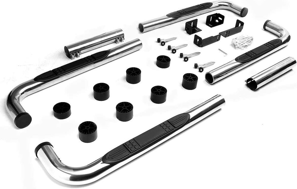 Auto Dynasty 3 Inches Side Step Nerf Running Board Compatible with Silverado