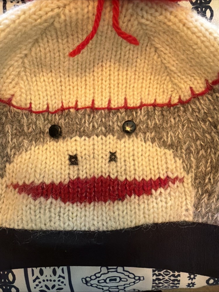 Sock Monkey Helmet Cover deLux