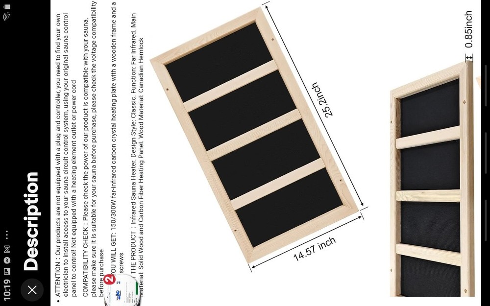 Far Infrared Panel replacement,  carbon replacement  panels for personal sauna