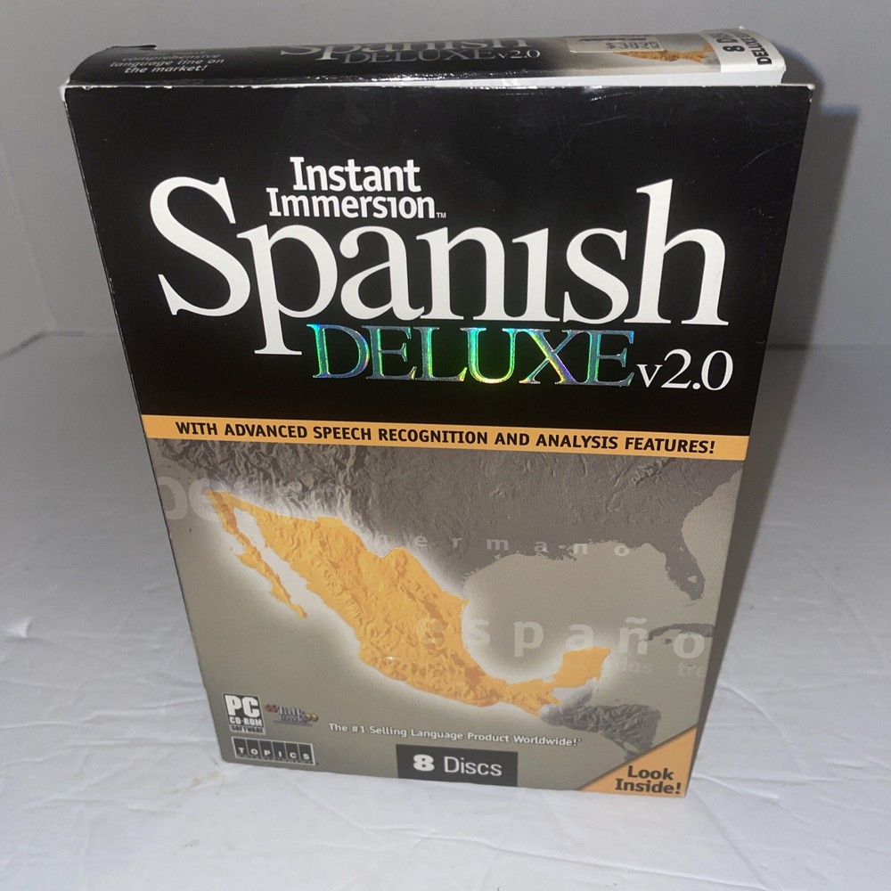 Topics Entertainment Instant Immersion Spanish Deluxe 2 - Full Version - 8 Discs