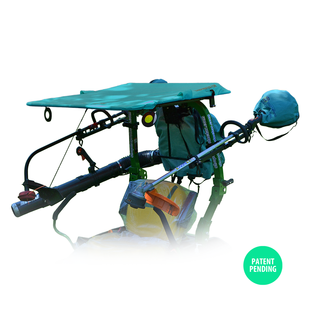 Tractor Canopy kit for ROPS, Foldable waterproof + Mounting brackets - Teal