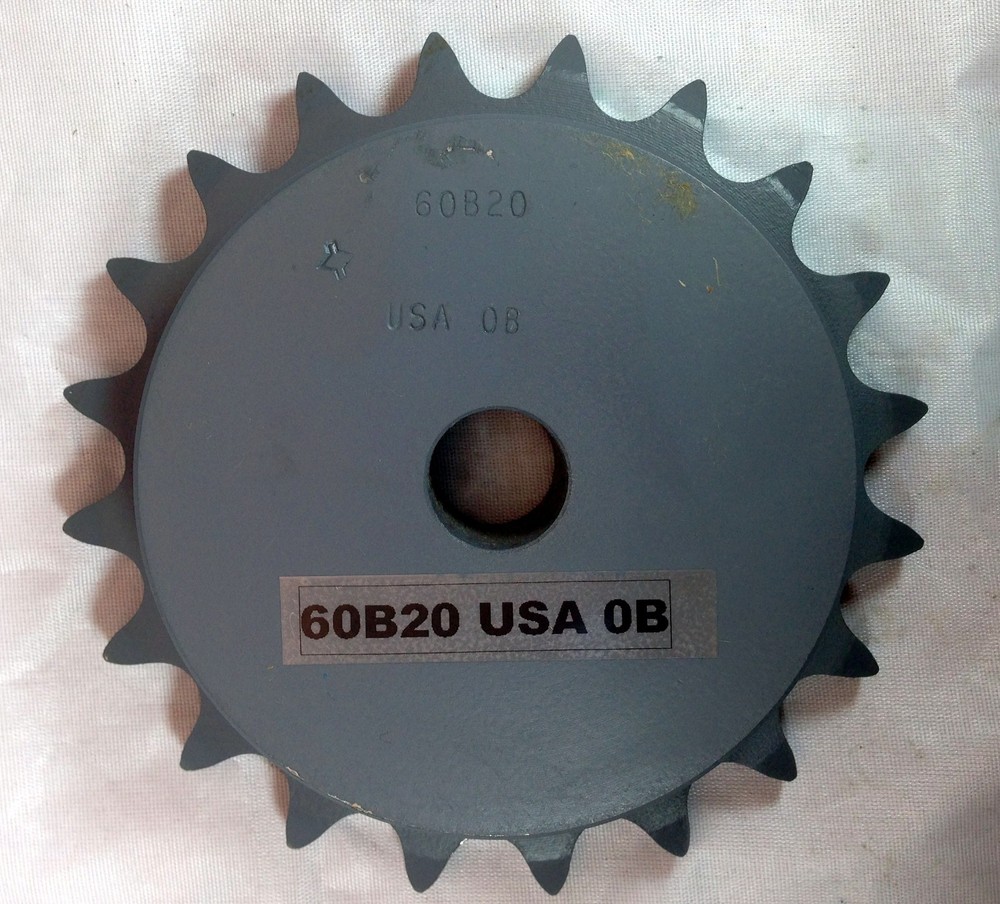 Sprocket 60B20 Roller Chain Single Strand Minimum Bore