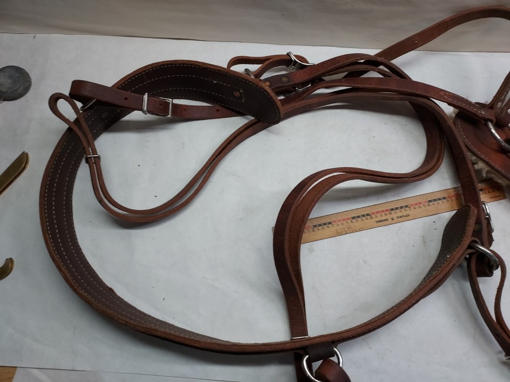 Western Saddle or Sawbuck Leather Breeching