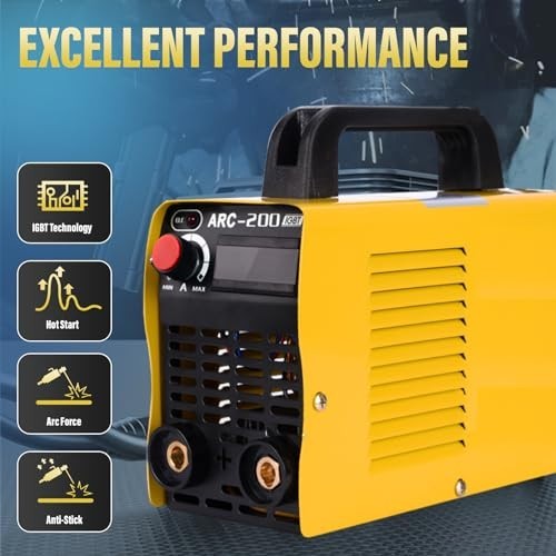 200Amp 110V Welding Machine for Beginners, LCD Display, Rod Equipment & Tools
