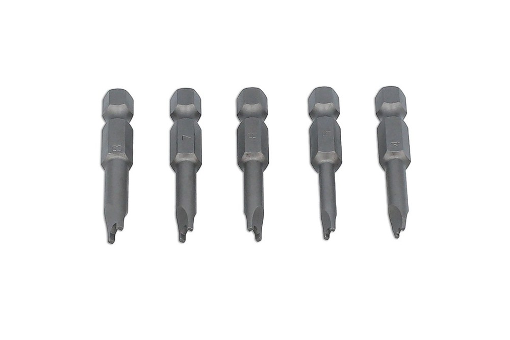 Laser Tools U-Type Security Bit Set 5pc 8734