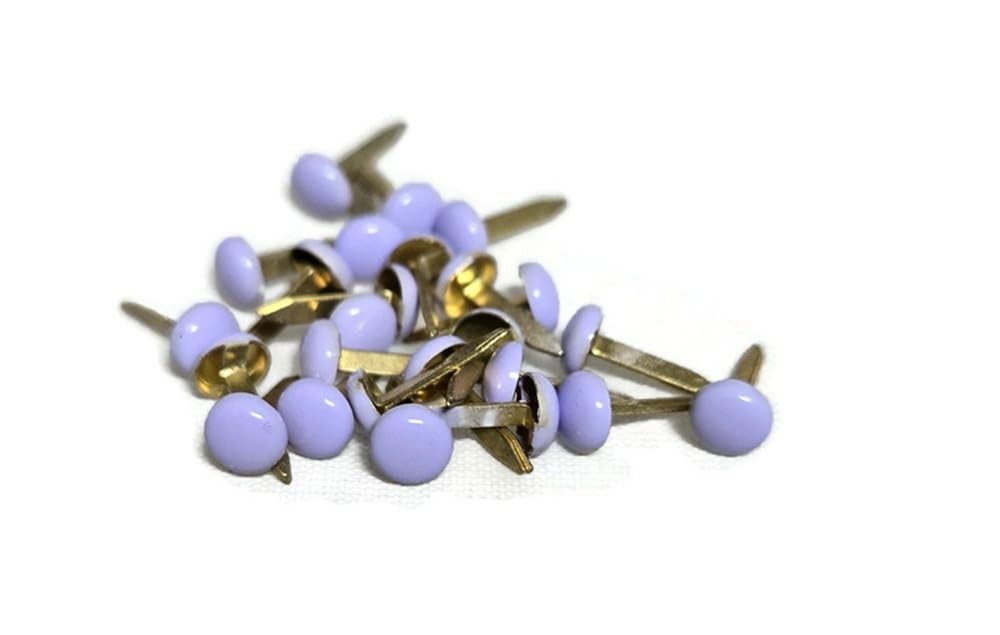 Wisteria Lavender Mini Round Brads