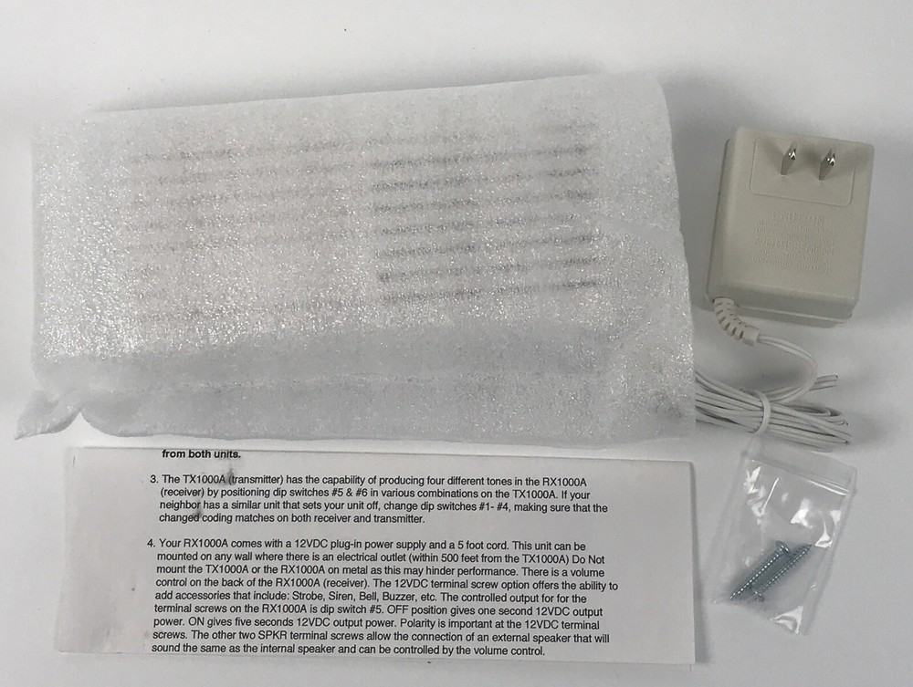 Rodann Electronics RX1000A Indoor Wireless Receiver White