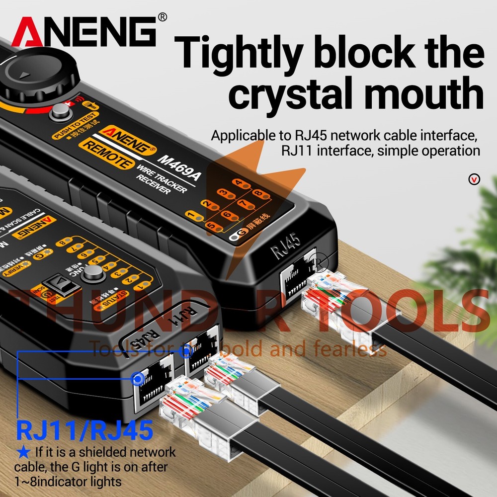 Thunder Tools ANENG M469A Network Cable Finder Multifunctional Cable
