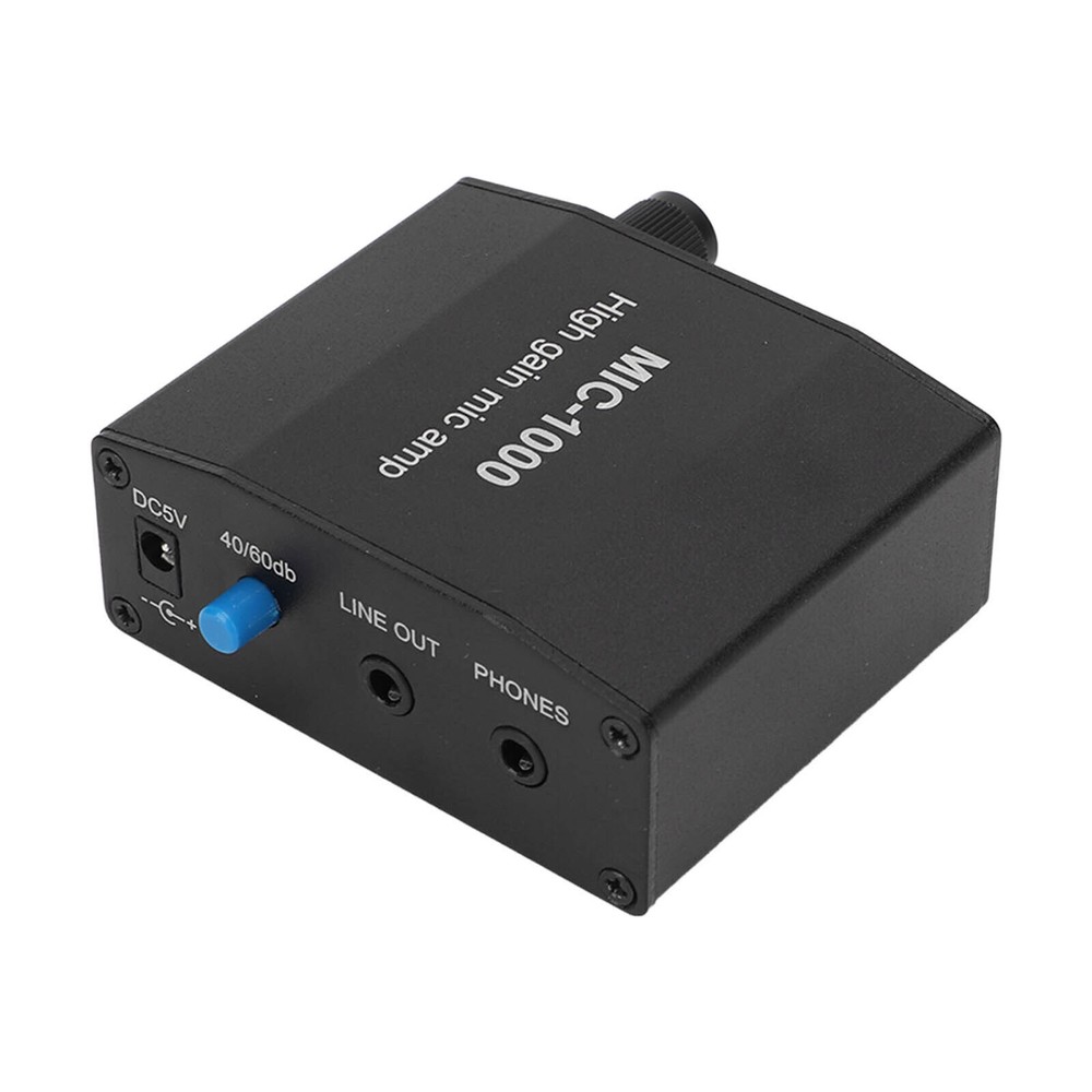 Mic Audio Amp Microphone Amplifier High Gain 1000 Times Amplification Mic-1000