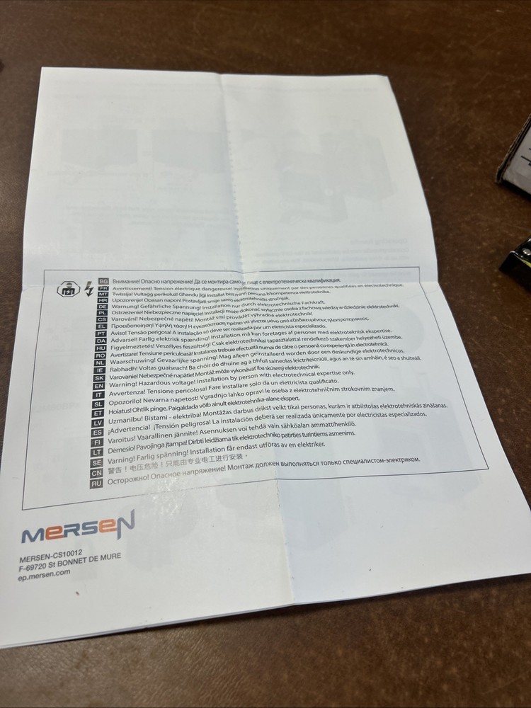 New Open Box Mersen Enclosed Manual Motor Controller EJM30BSO / E63822