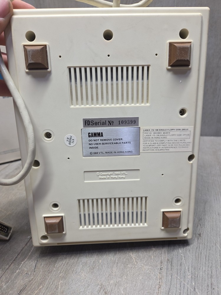 Vtech Apple Floppy Drive FD 100c Gamma Laser(Untested)