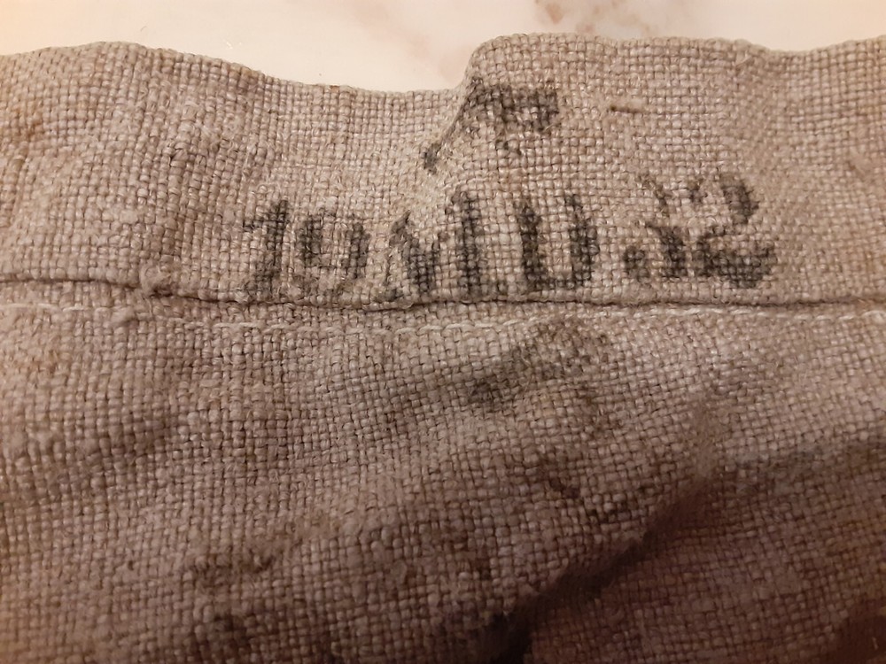 Original Swedish White Drill Uniform Trousers Dated 1932