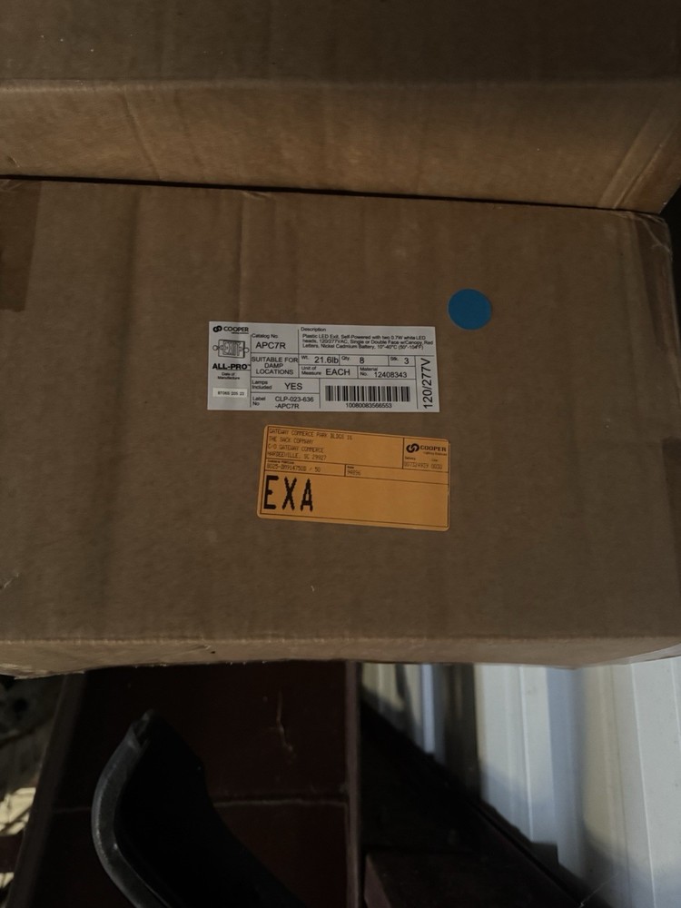 Cooper Lighting Solutions ALL-PRO APC7R LED Exit/Emergency Combo, Ceiling/Wall …