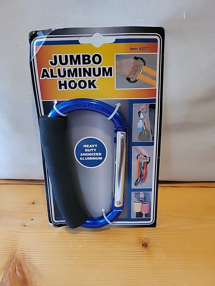 " NOC " Heavy Duty Anodized Aluminum Jumbo Multi Use Hook " GREAT MULTI USE ITEM