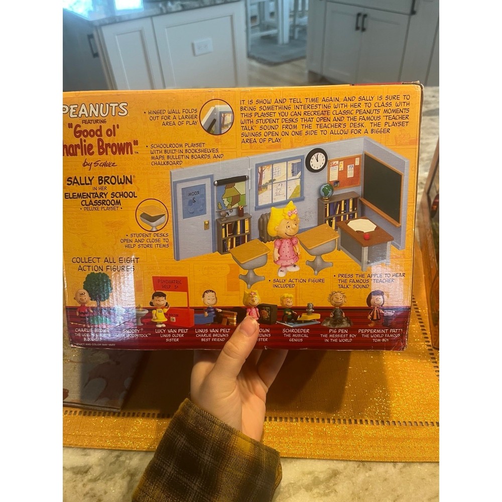 Peanuts Sally Brown In Her Elementary School Classroom Deluxe Playset