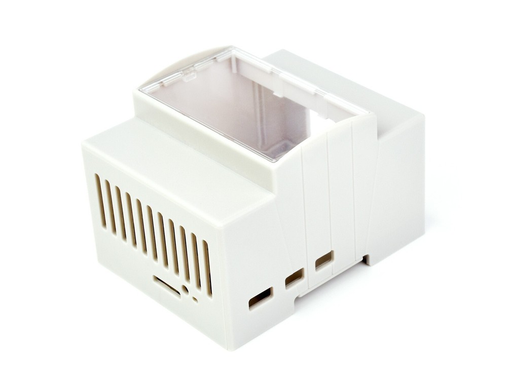 Waveshare DIN Rail ABS Case for Raspberry Pi 5 large Inner Space Injection