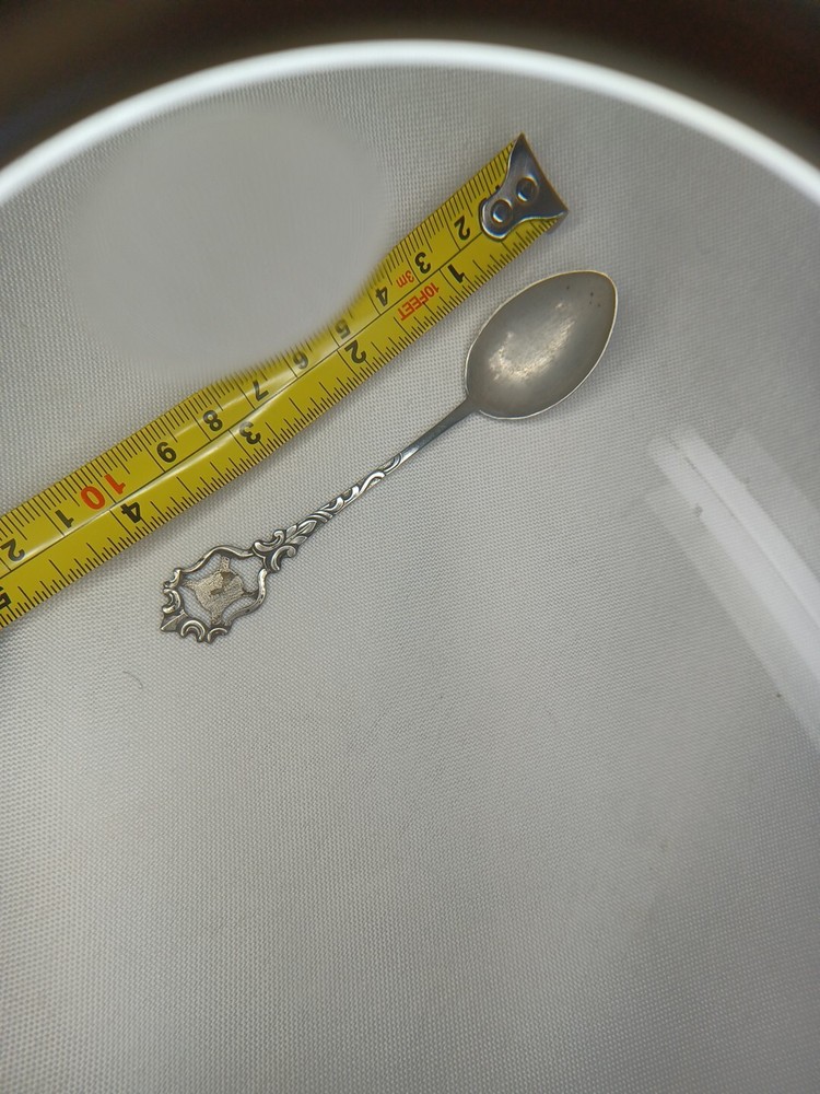 ANTIQUE Karo 800 SILVER SOUVENIR SPOON *missing Crest*