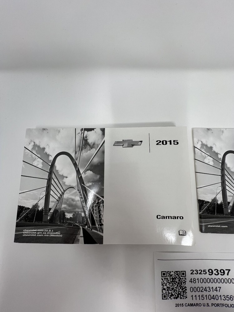 2015 Chevrolet Camaro User Guide Reference Operator Book OEM