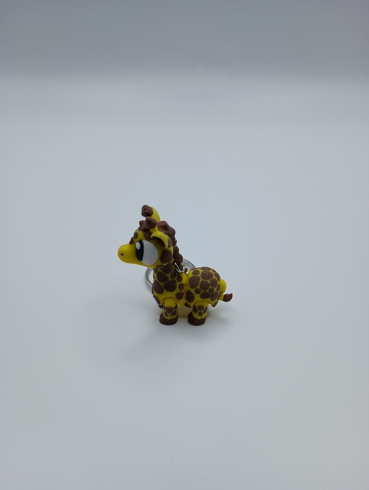 3D Printed Jiggle Pet Giraffe Keychain