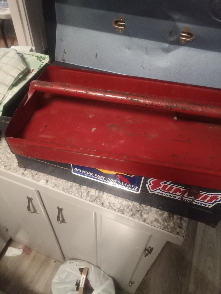 HUOT Tool Box with Tray - Blue 20"