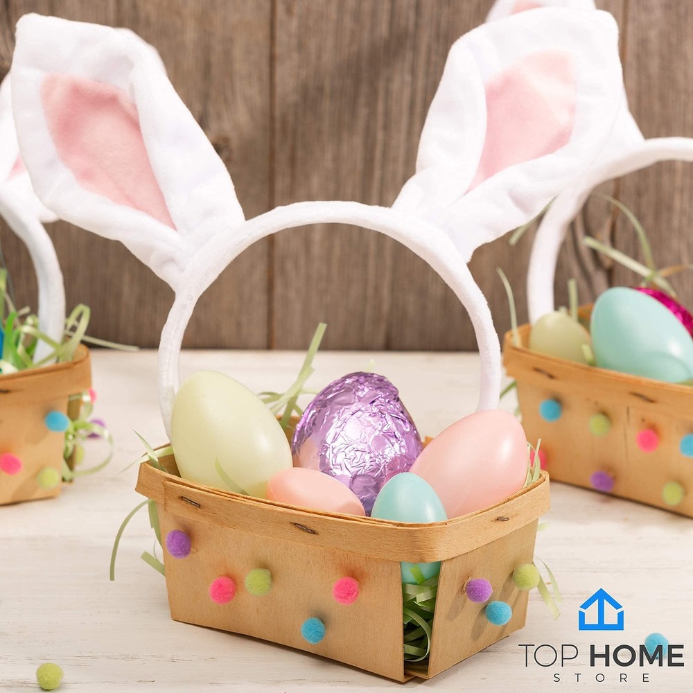 Pint Mini Rectangular Gift Baskets (10 Pack); for Picking Fruit or Arts, Craf...