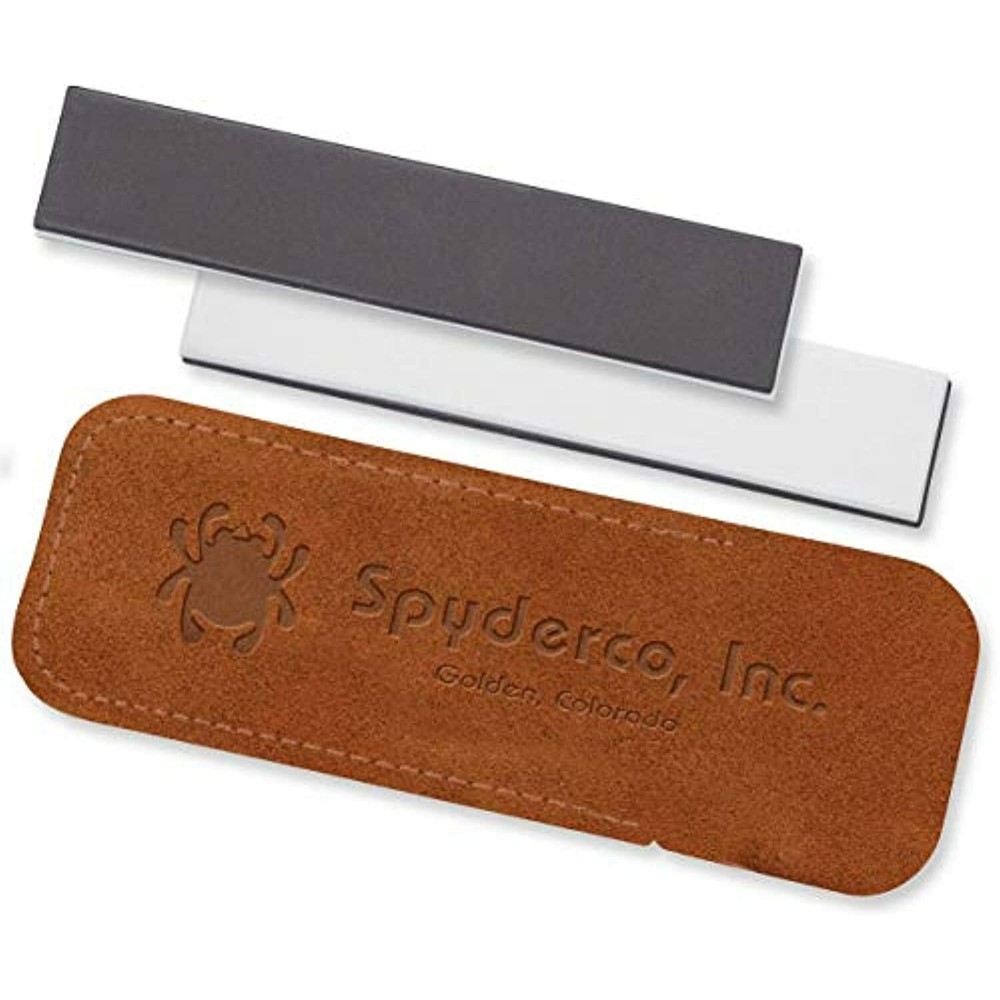 Spyderco Medium Grit and Fine Grit 2-Sided Ceramic Double Stuff Sharpening Stone