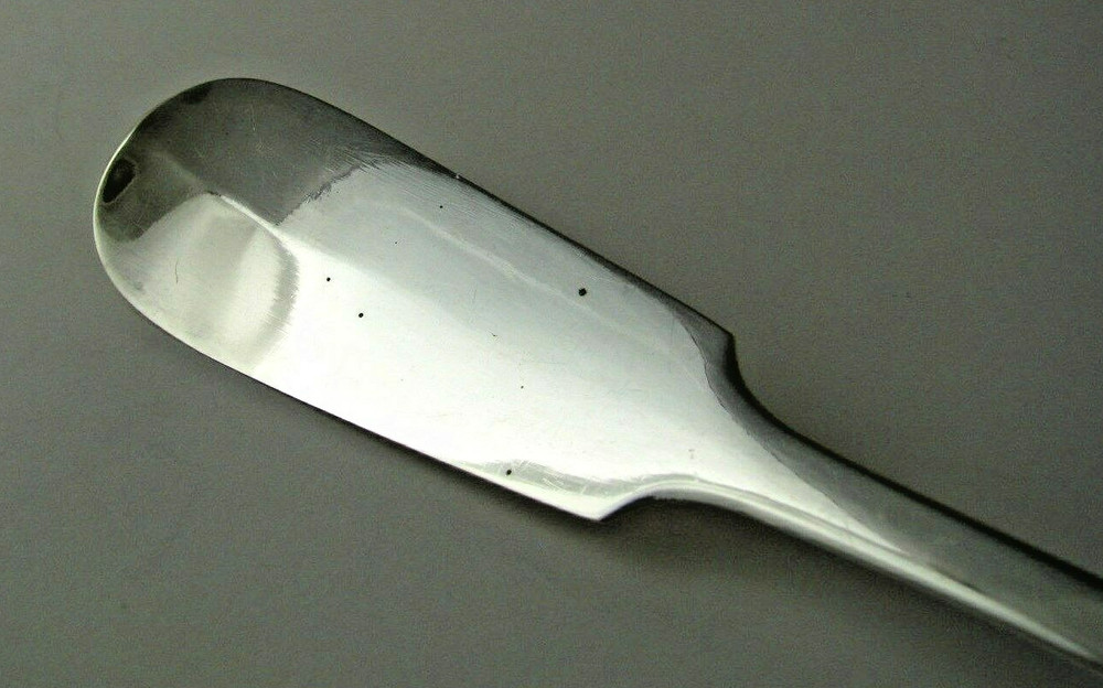 SOLID SILVER SPOON BASTING STUFFING SERVING SPOON by Guttenhöfer Germany ca1900s