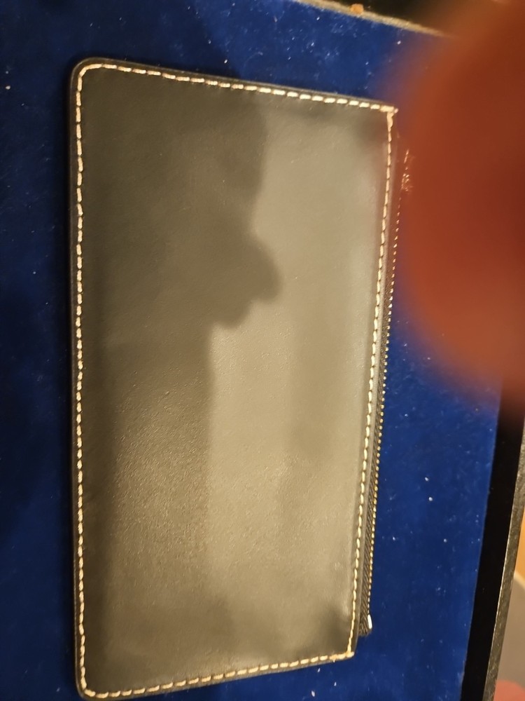 GILI Leather WALLET POUCH Black