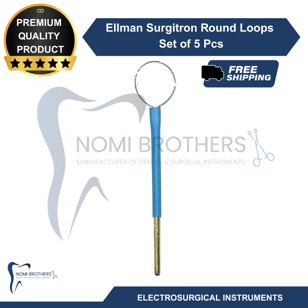 5Pc Loop Tip Set Blue Style Compatible Replacement Tips Dental Lab Kit