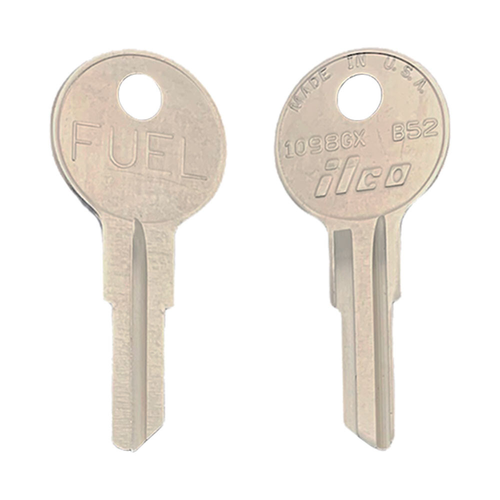 B52, 1098GX Key Blank Nickel