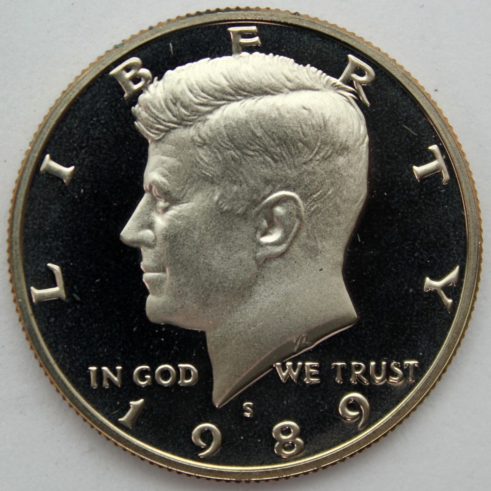 1989-S Proof Kennedy Half Dollar